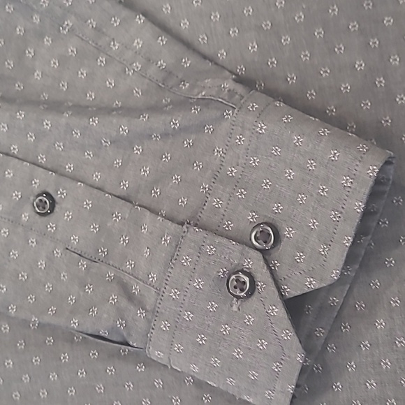 BEN SHERMAN MEN'S GRAY DRESS or CASUAL SHIRT LARGE - Picture 3 of 5